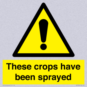 These crops have been sprayed